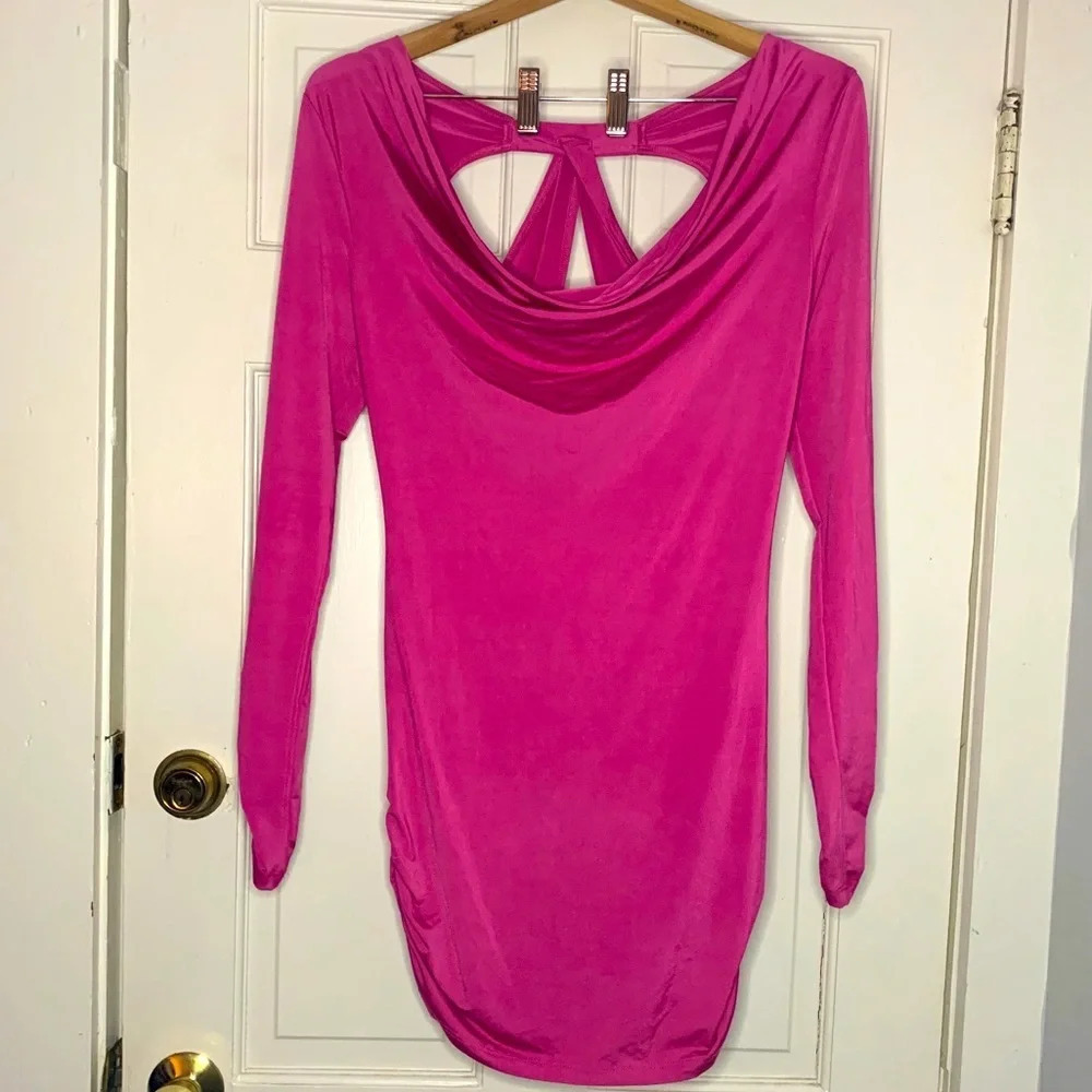 Arden B. Open Back Long Sleeve dress